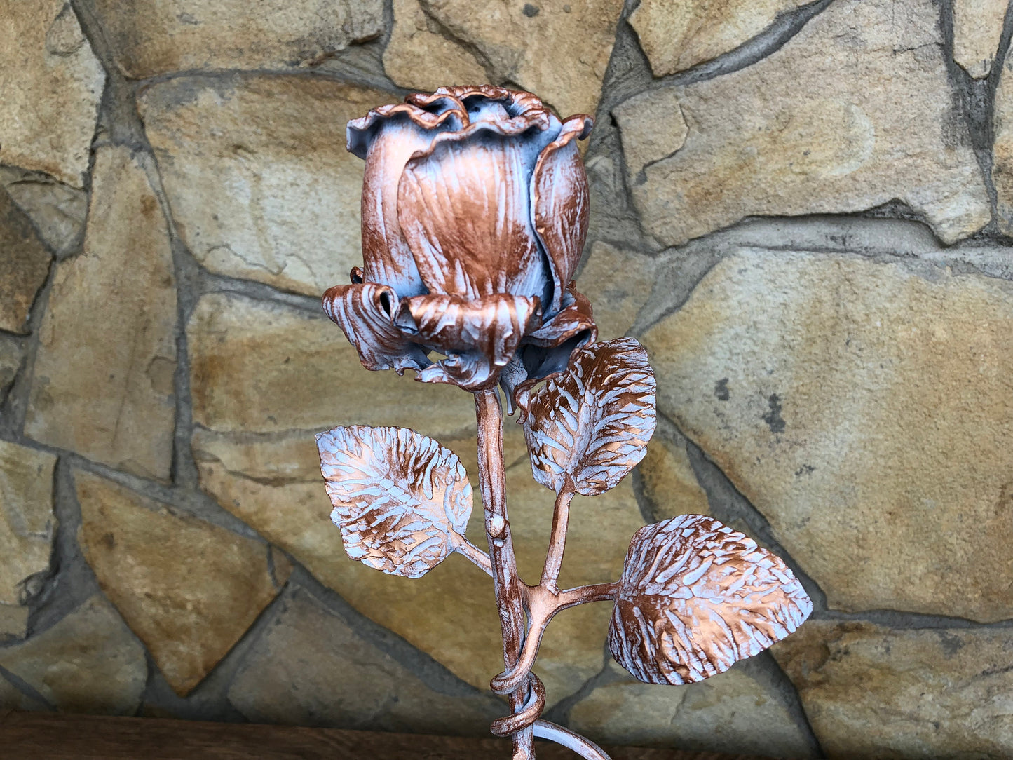 Metal rose, wedding anniversary, anniversary gift, wedding gift, Mother's day gift, Valentine's day gift,metal gift for her,hand forged rose