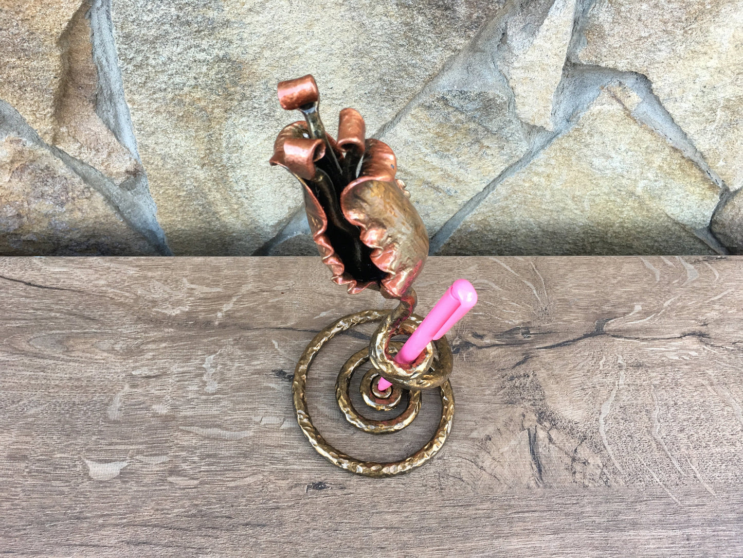 6th anniversary gift for her, iron anniversary gift, iron gift for her, iron gifts, anniversary gifts, pen holder, iron decor,desk organizer