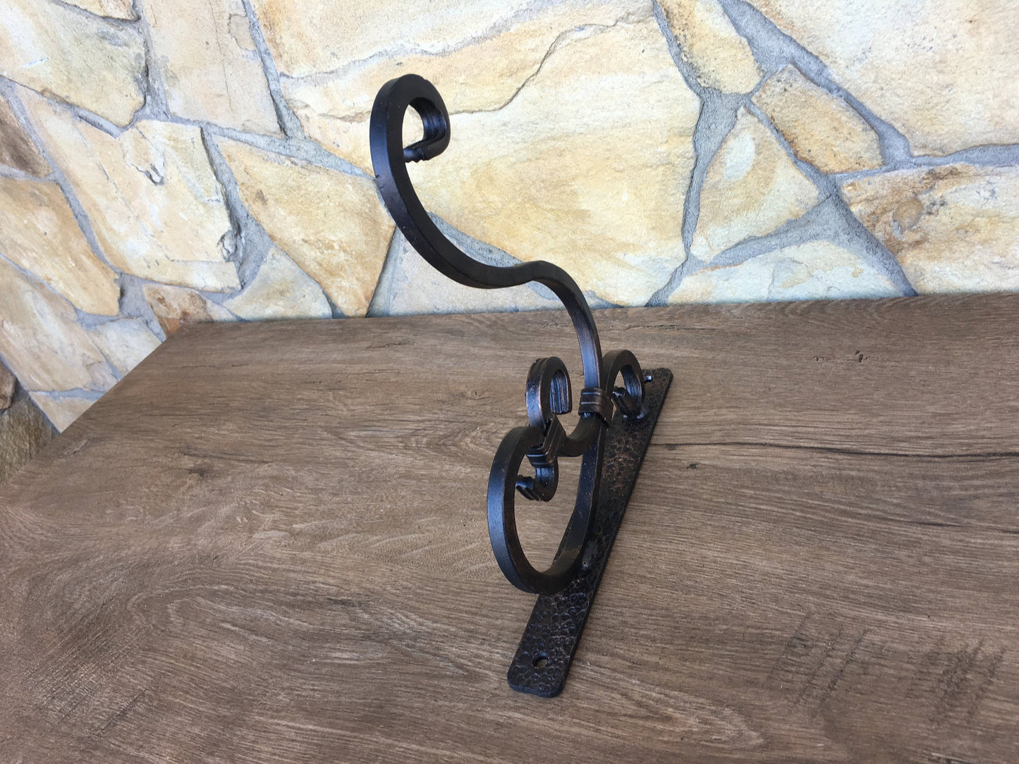 Iron anniversary gift for her, plant hook, plant hanger, plant holder, hanging plant, hanging planter, pot hook, flowerpot hanger,iron gifts