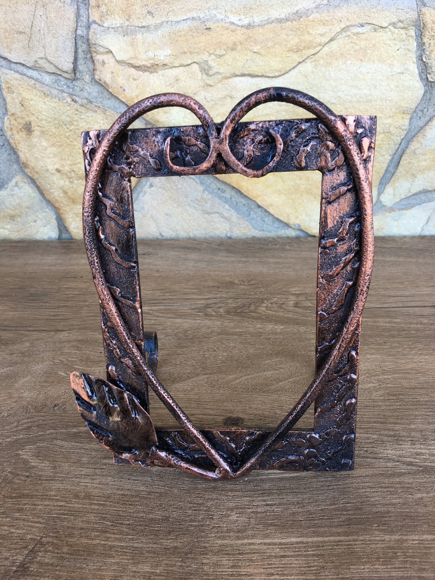 Metal photo frame, 6th anniversary gift, picture frame, iron anniversary gift for her, iron gift for her, birthday gift for her, iron gifts