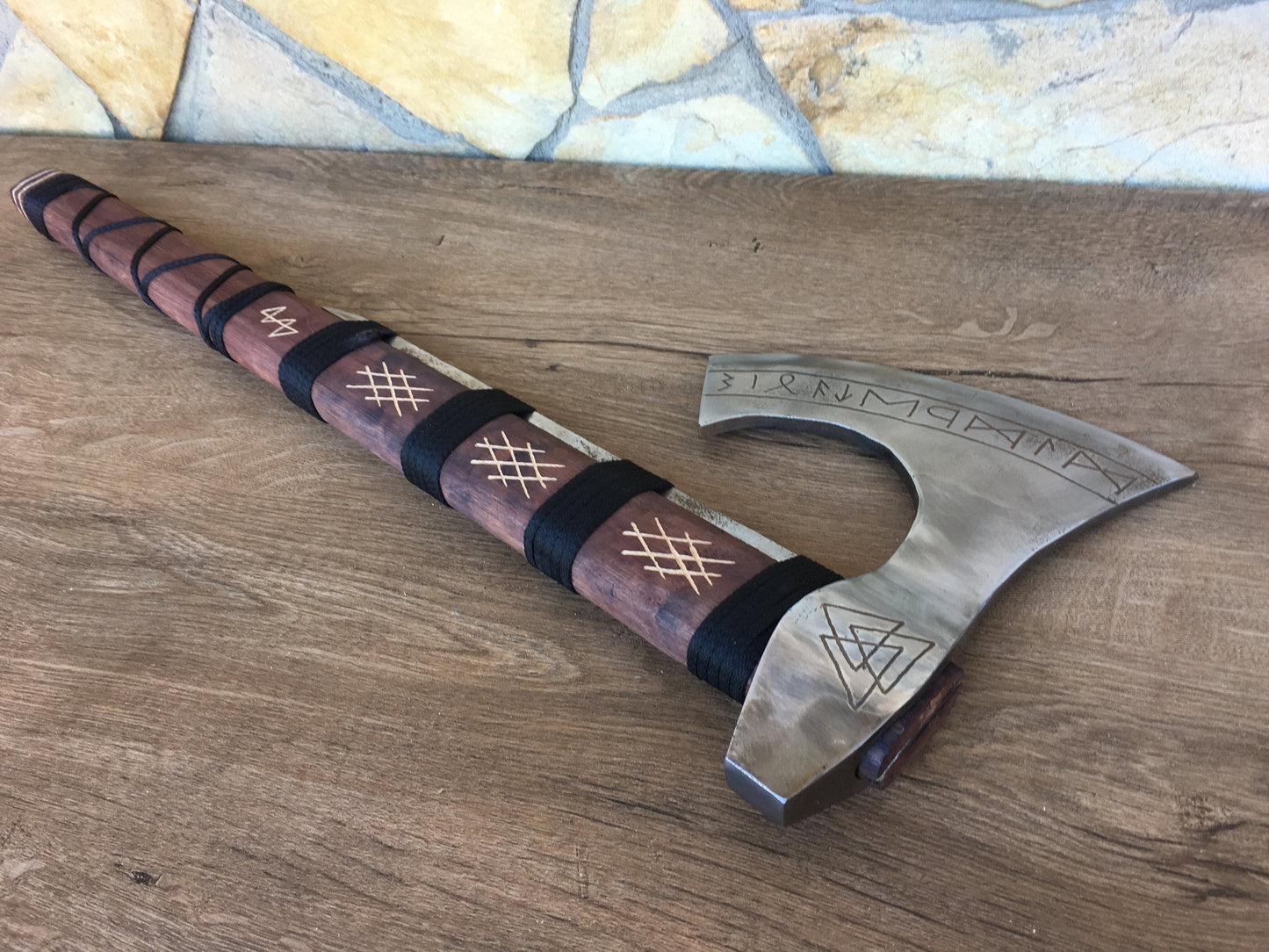Perun axe, pagan axe, viking axe, Ragnar, Dane axe, The Raider, Great Dane Axe, bearded axe, Norse axe, berserker axe, mjolnir,viking weapon