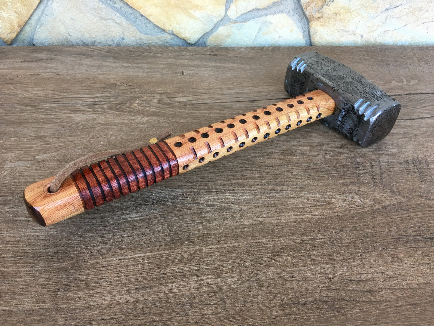 Hand forged hammer, blacksmith hammer, iron gift for him, wedding shower gift, bridal party gift, viking gift, viking hammer, nordic hammer