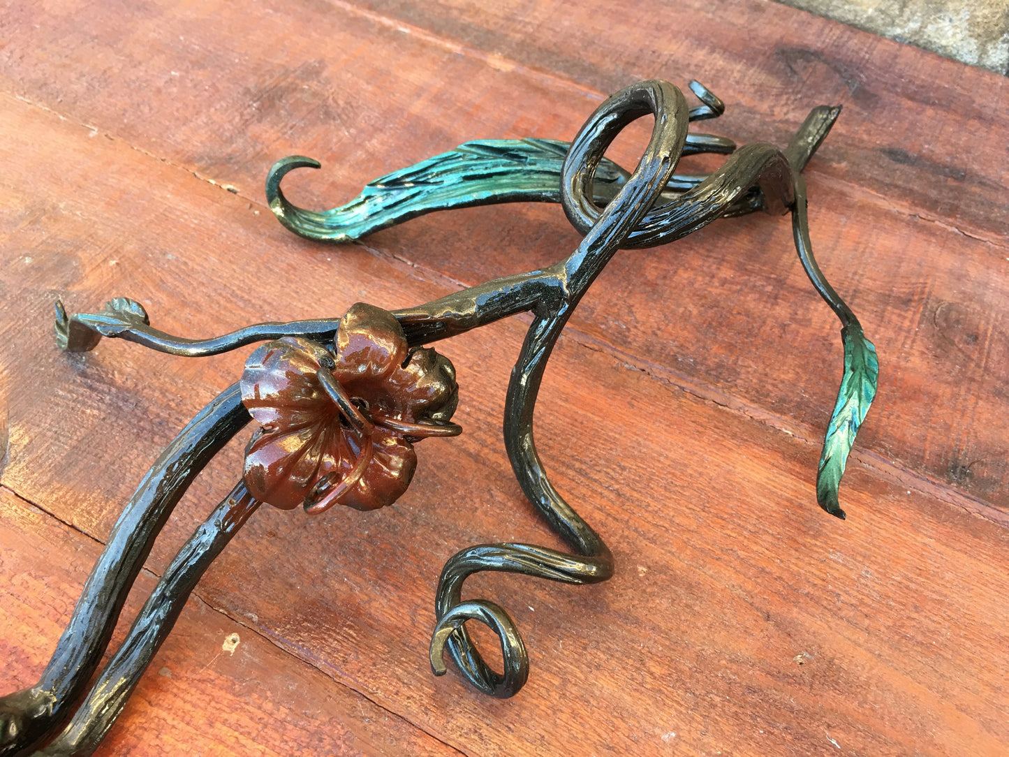 Metal flower, iron flower, hand forged flower, flower decor, floral decor, florist gifts, floral charm, flower lover gift, flower lover,rose