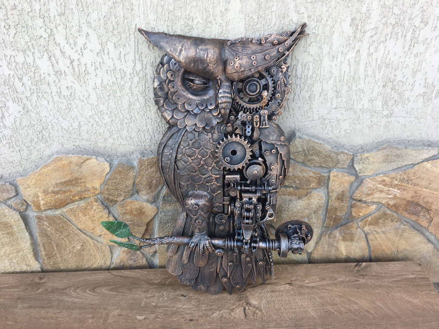 Steampunk owl, steampunk bird, metal sculpture, steampunk figurine,junk art,steampunk art,industrial art,steampunk gift,steam punk,steampunk