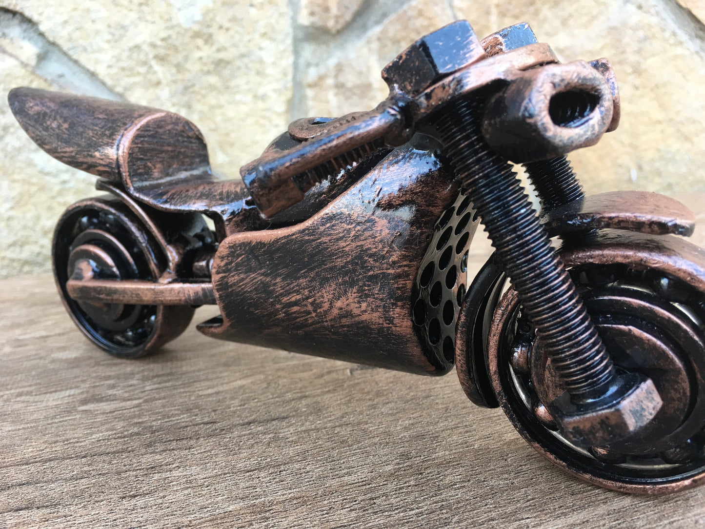 Scrap metal motorcycle, steampunk motorcycle, recycled bike, upcycled, steampunk art, industrial art,biker gift,scrap,recycled metal,bikers