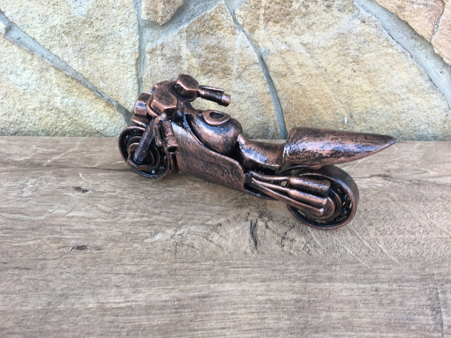 Scrap metal motorcycle, steampunk motorcycle, recycled bike, upcycled, steampunk art, industrial art,biker gift,scrap,recycled metal,bikers