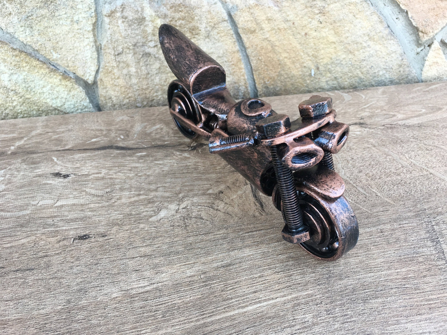 Scrap metal motorcycle, steampunk motorcycle, recycled bike, upcycled, steampunk art, industrial art,biker gift,scrap,recycled metal,bikers