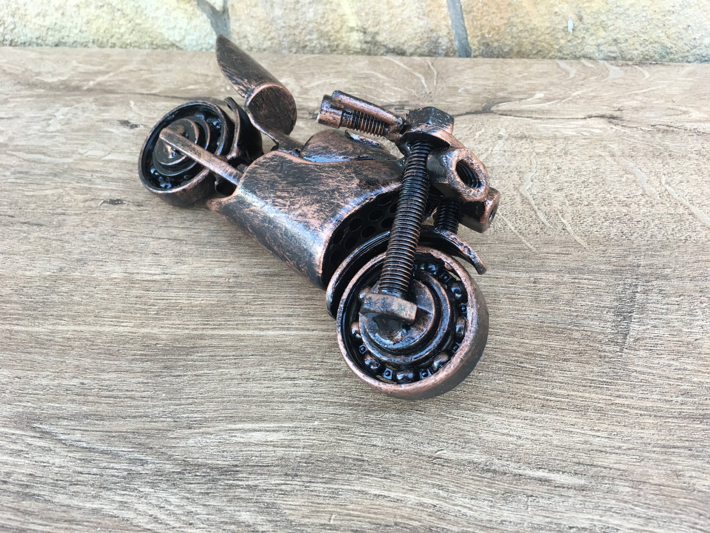Scrap metal motorcycle, steampunk motorcycle, recycled bike, upcycled, steampunk art, industrial art,biker gift,scrap,recycled metal,bikers