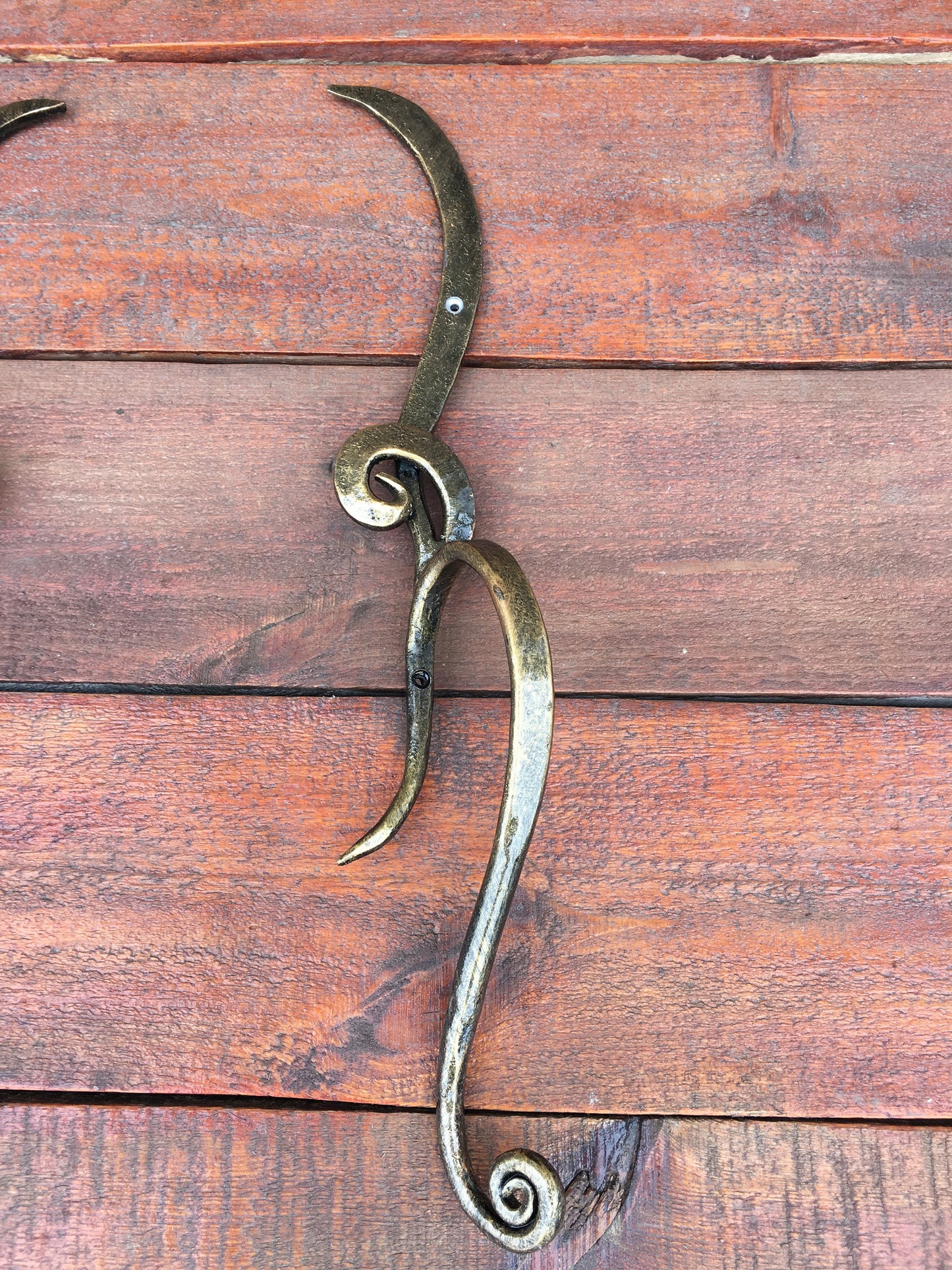 Entry door handle, barn door handle, door pull, closet door handle, closet door pulls, door pulls, forged art, garage handle, forged in fire