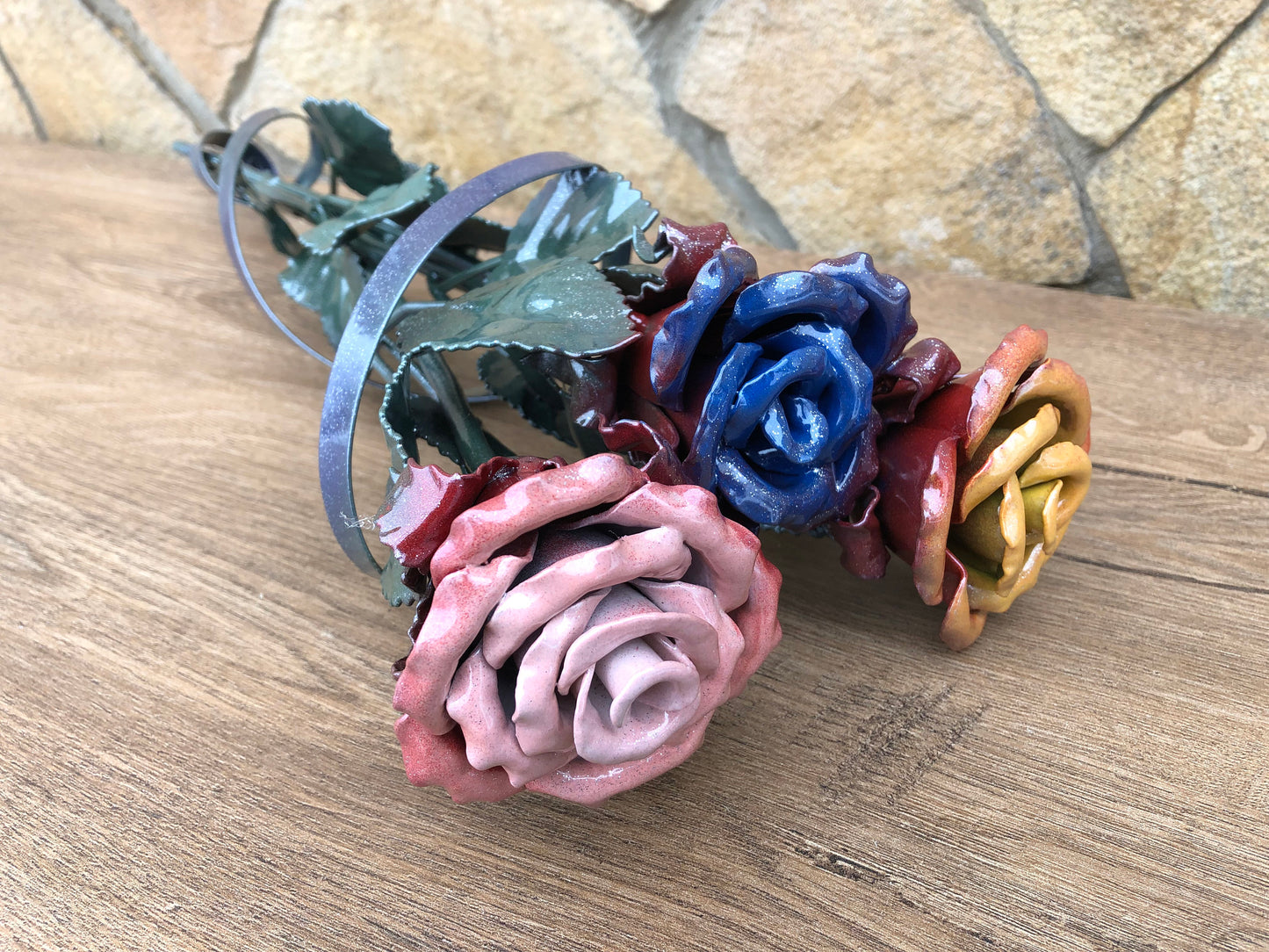 6th anniversary gift, iron anniversary, birthday gift her, iron rose, iron gift for her, wedding gift, gift for mom, iron gifts, viking axe