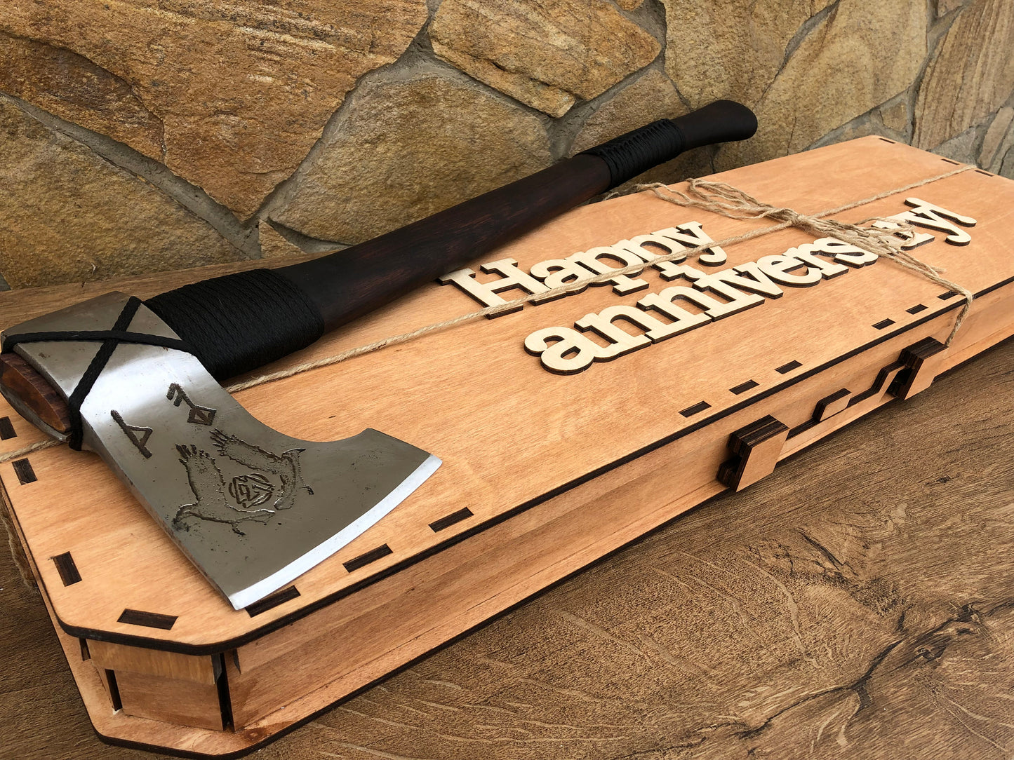 Hatchet, viking axe, tomahawk, gift box, axe gift, 6th anniversary, 11th anniversary, viking camp kit, viking gifts, iron gifts, anniversary