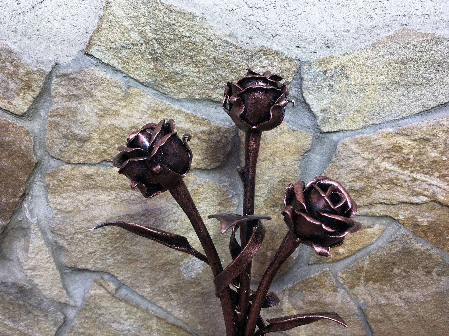 Ring dish, metal rose, jewelry storage, iron anniversary gift for her, metal ring plate, forged ring dish, iron gift for her, jewels, rings