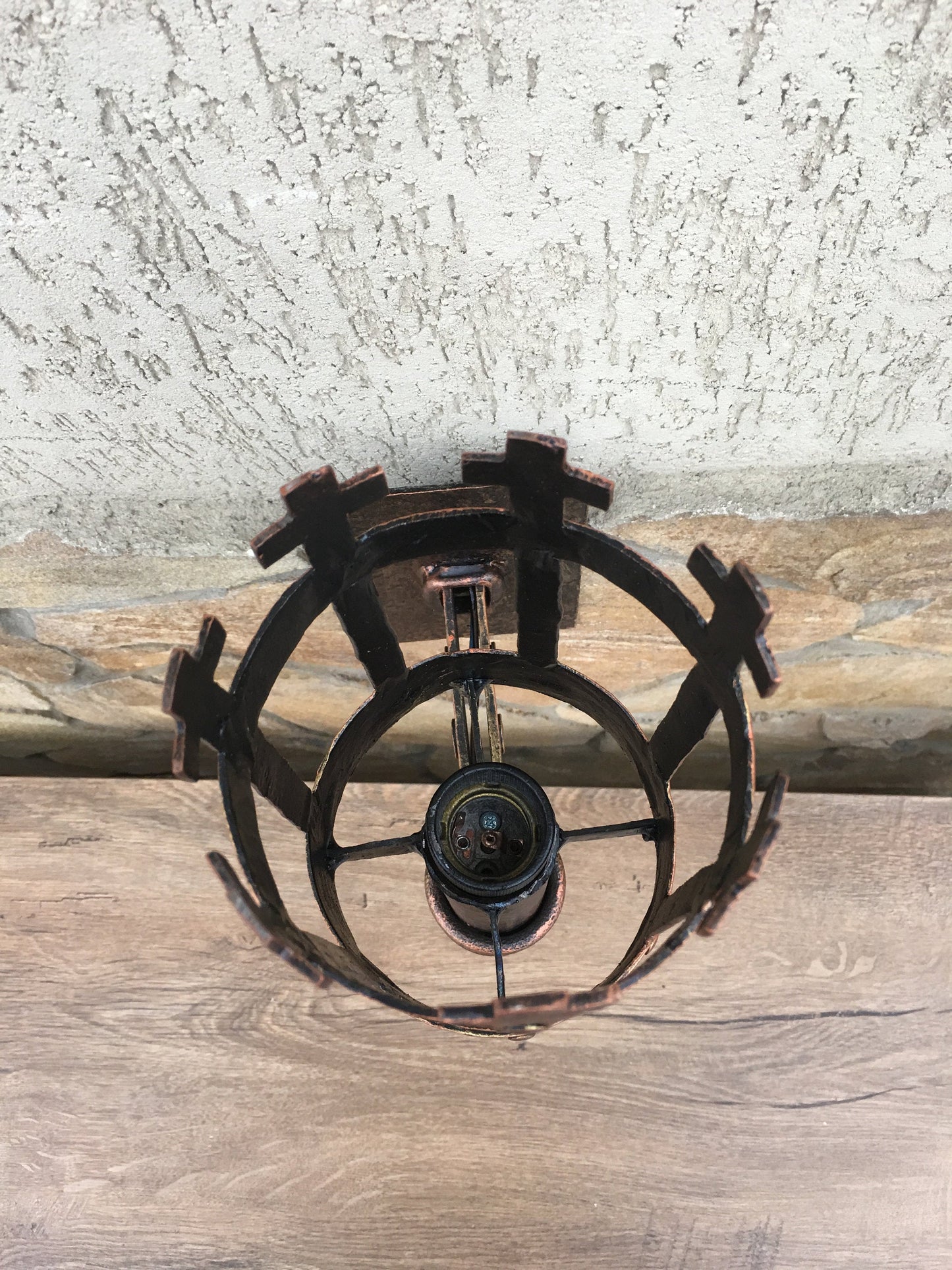 Wall sconce, viking lamp, viking light, castle light, medieval decor, Olympic torch, medieval lamp, hand forged lantern, medieval light