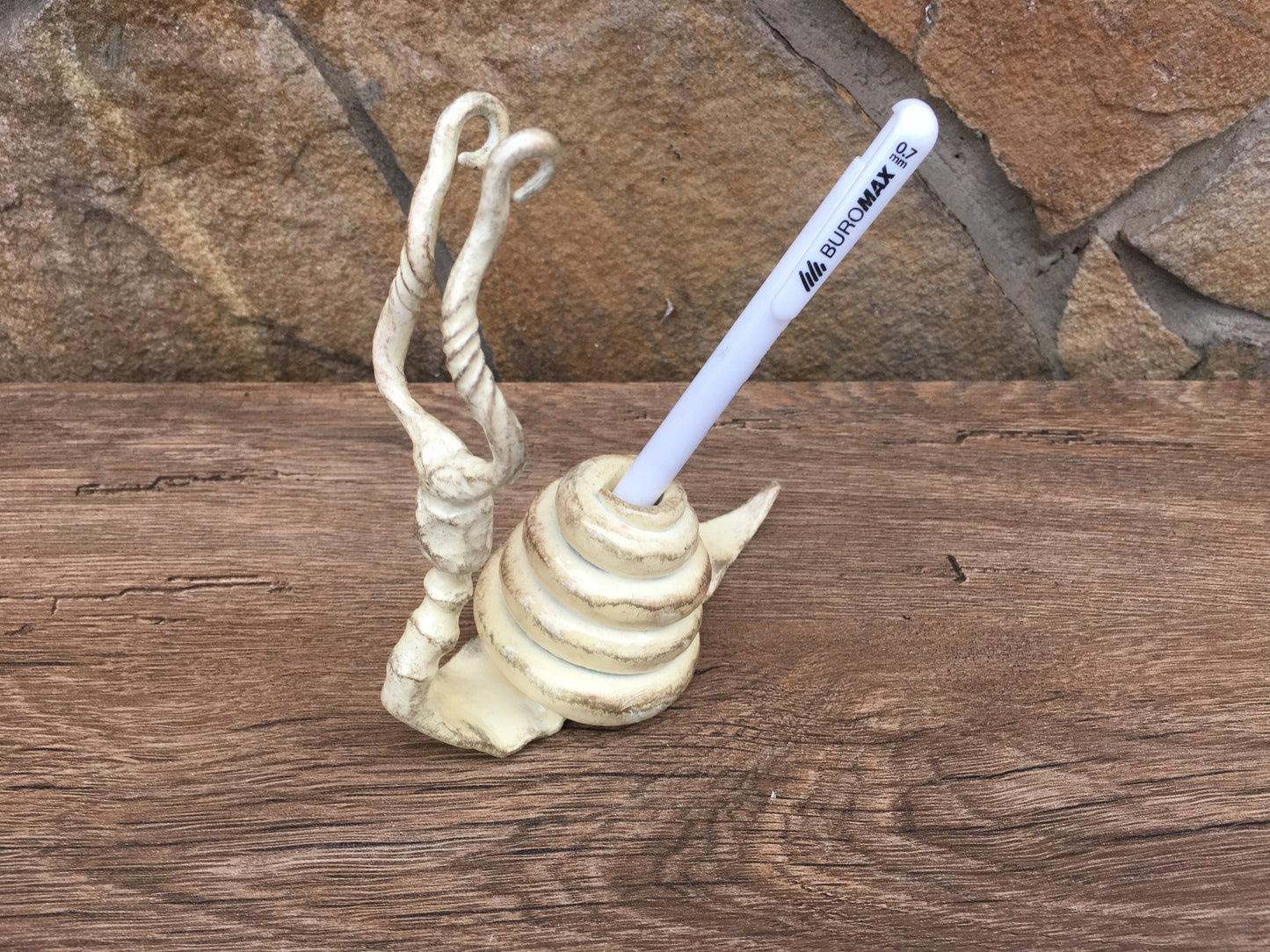 Holder for pens, pen stand, office decor, pencil stand, pencil holder, pen gift, gift pen, 6th anniversary, iron anniversary, desk organizer