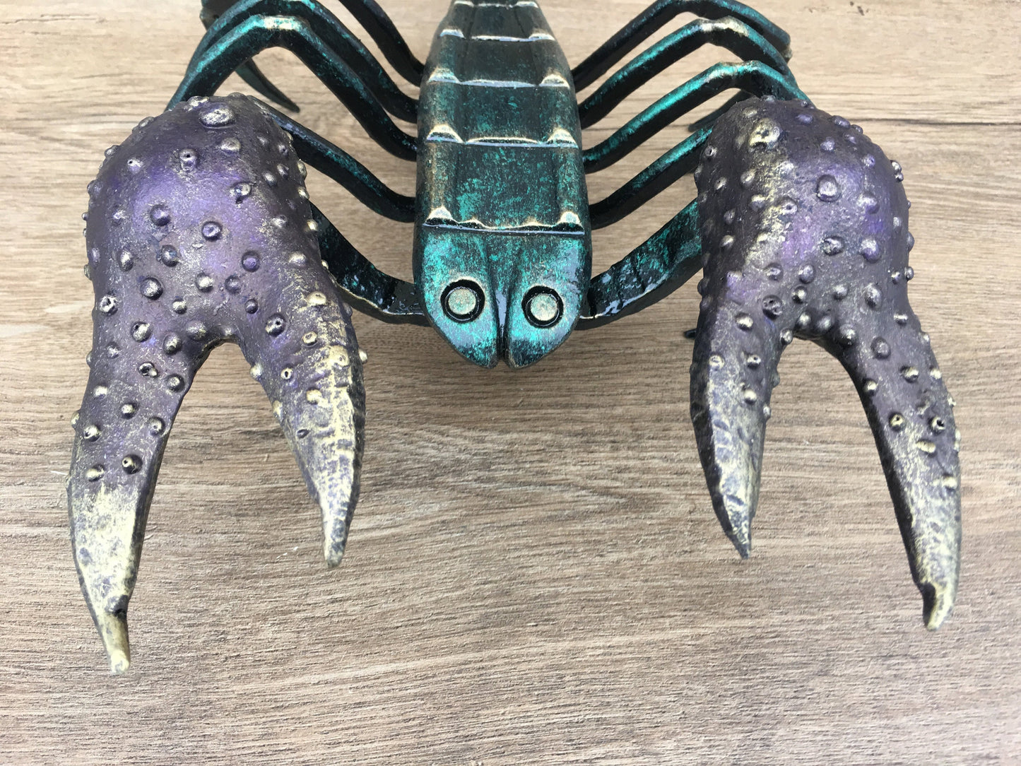 Hand forged scorpion, metal scorpion, metal art, metal art work, hand hammered art, blacksmith creations, metal sculptures,metal figurines