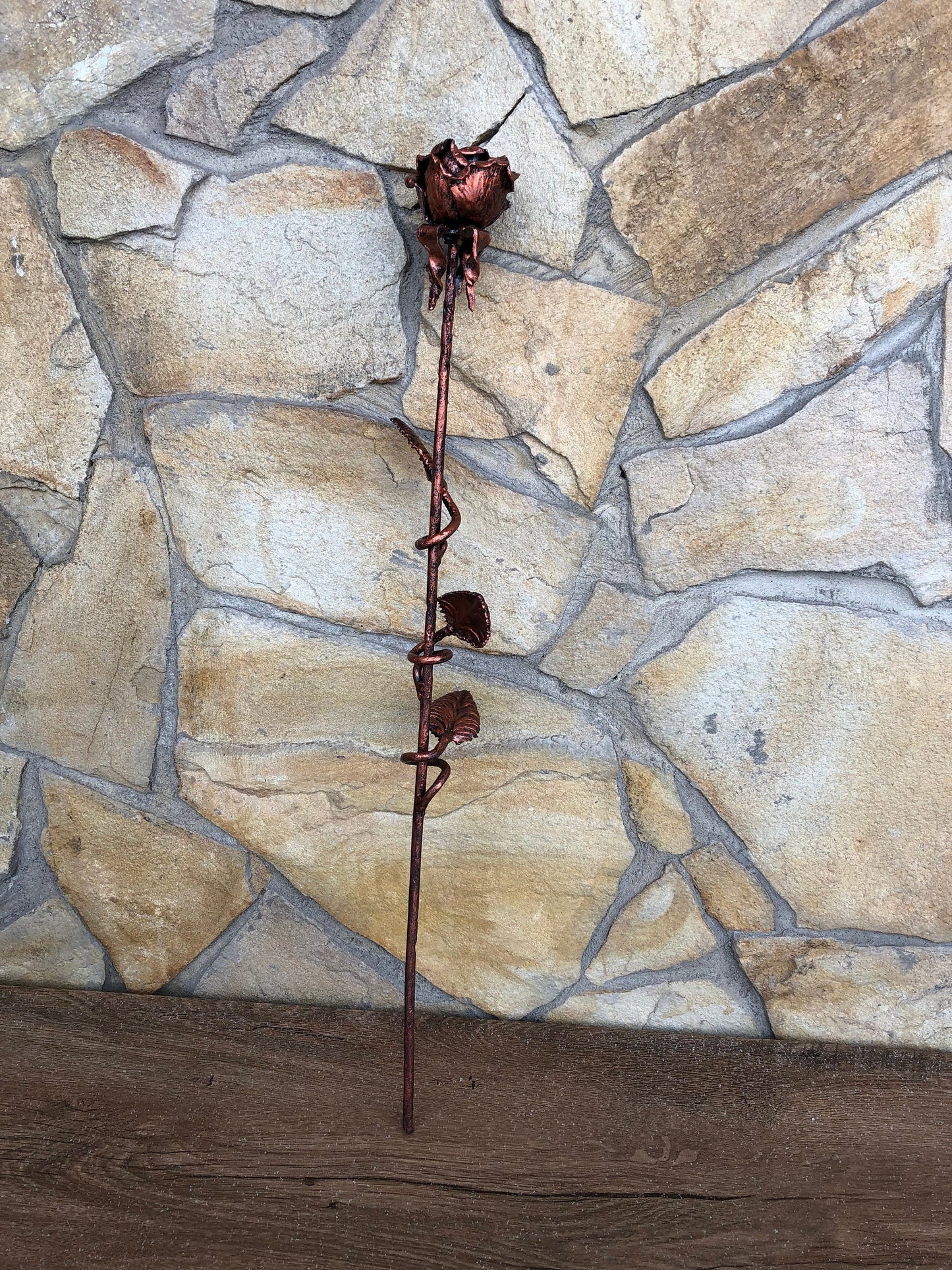Custom listing for Brian: metal rose, wooden box, engraving