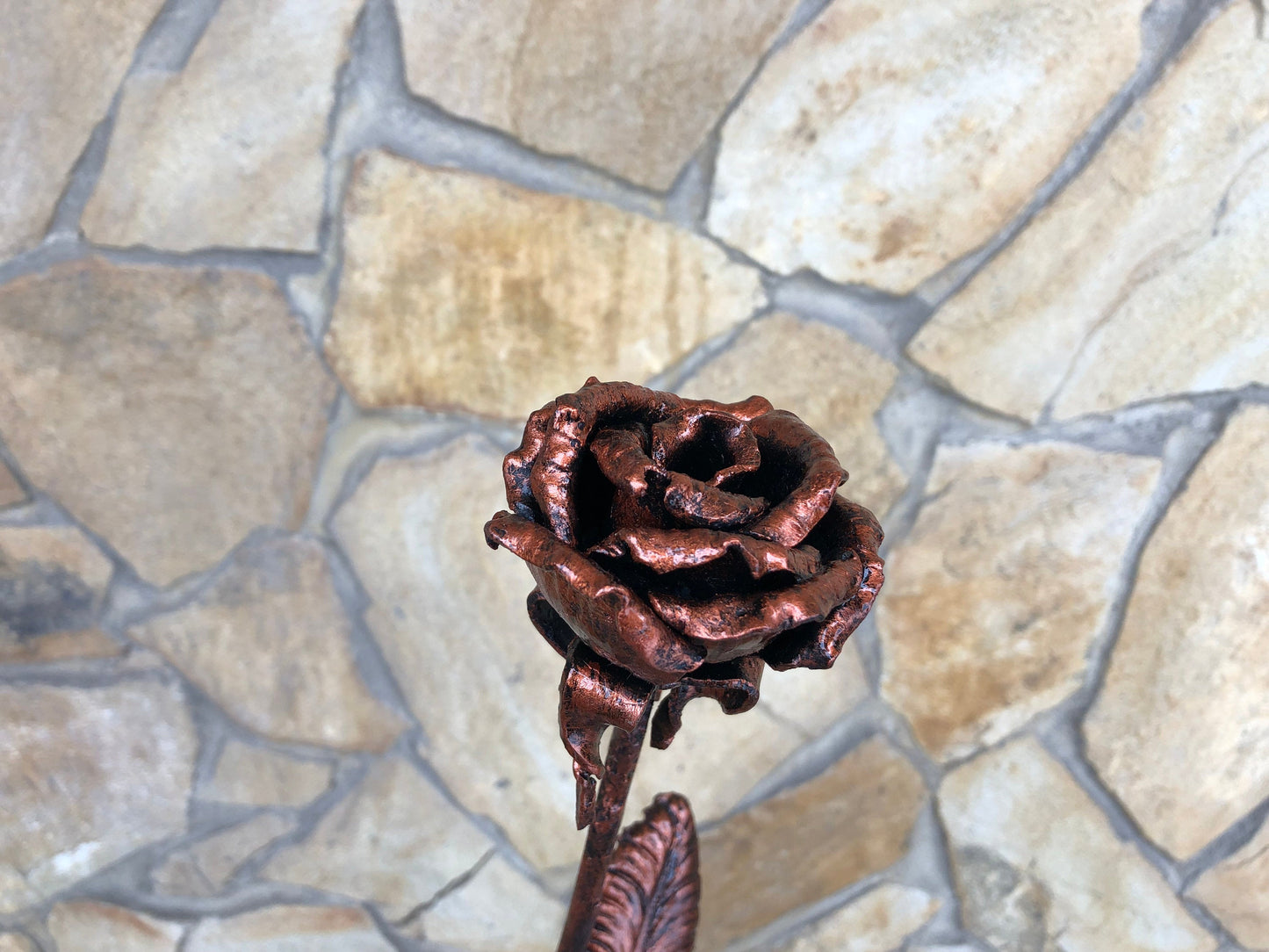 Custom listing for Brian: metal rose, wooden box, engraving