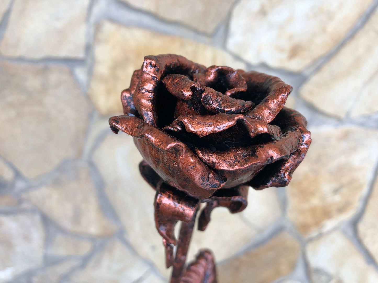 Custom listing for Brian: metal rose, wooden box, engraving