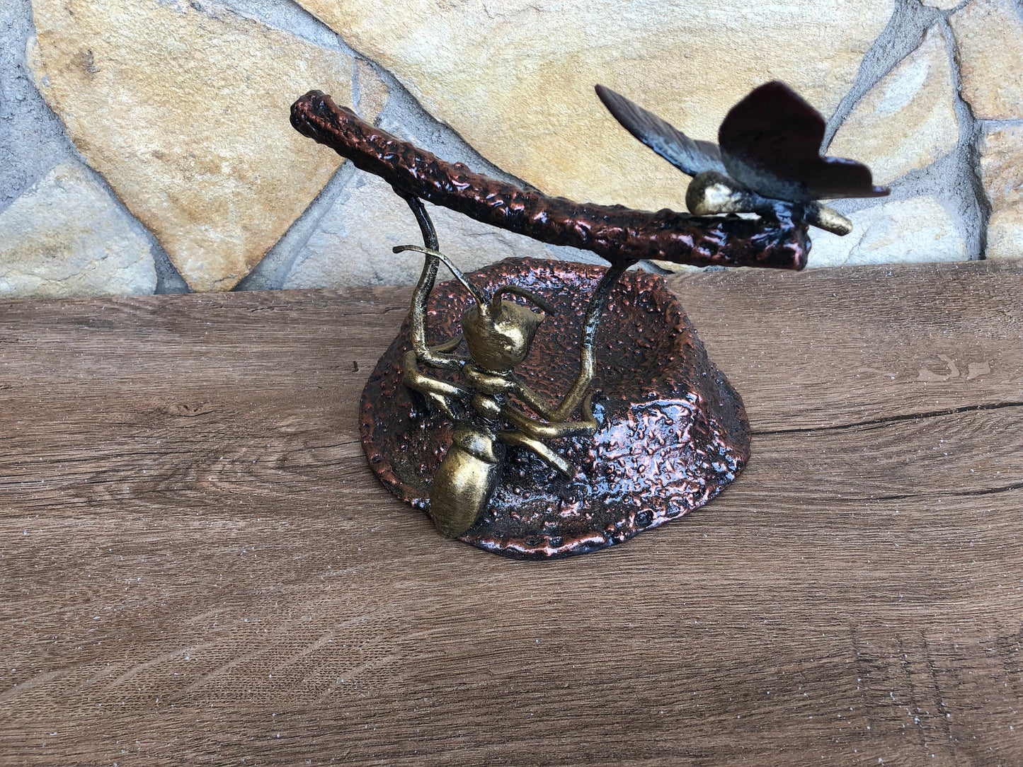 Ashtray, ash tray, cigar ashtray, cigar holder, smoker, tobacco, cigarette case, cigarettes, accessories for smoker, iron gift for her