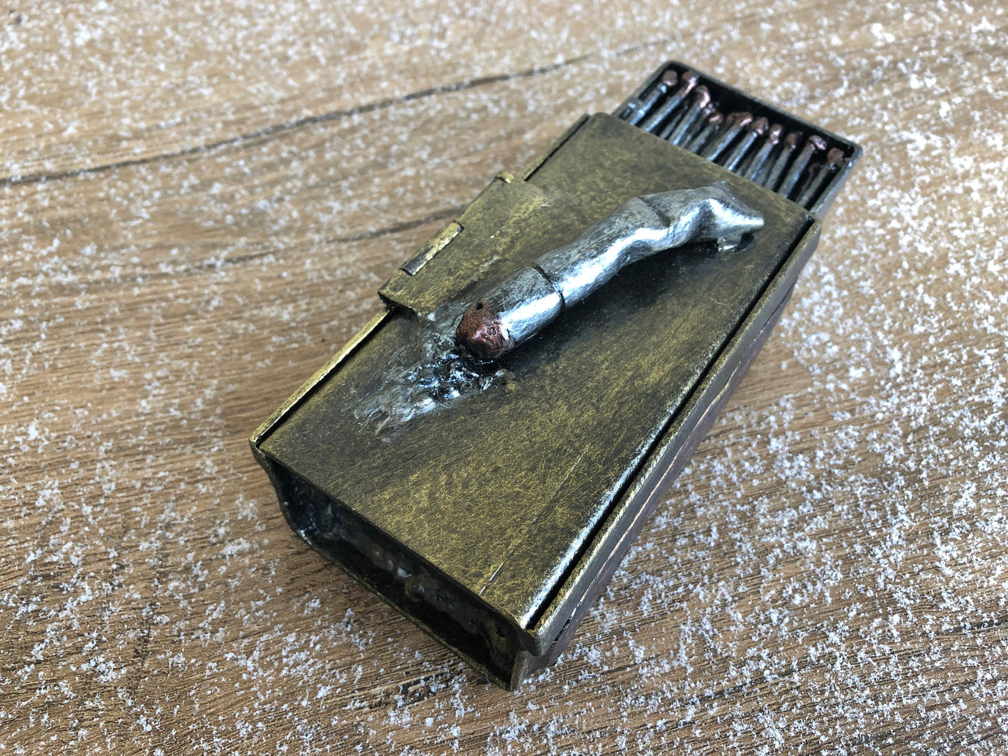 Ashtray forged metal, cigar ashtray, ash tray, cigar ash tray, cigarette holder case,smoker accessories, tobacco,gift for smoker, cigar case