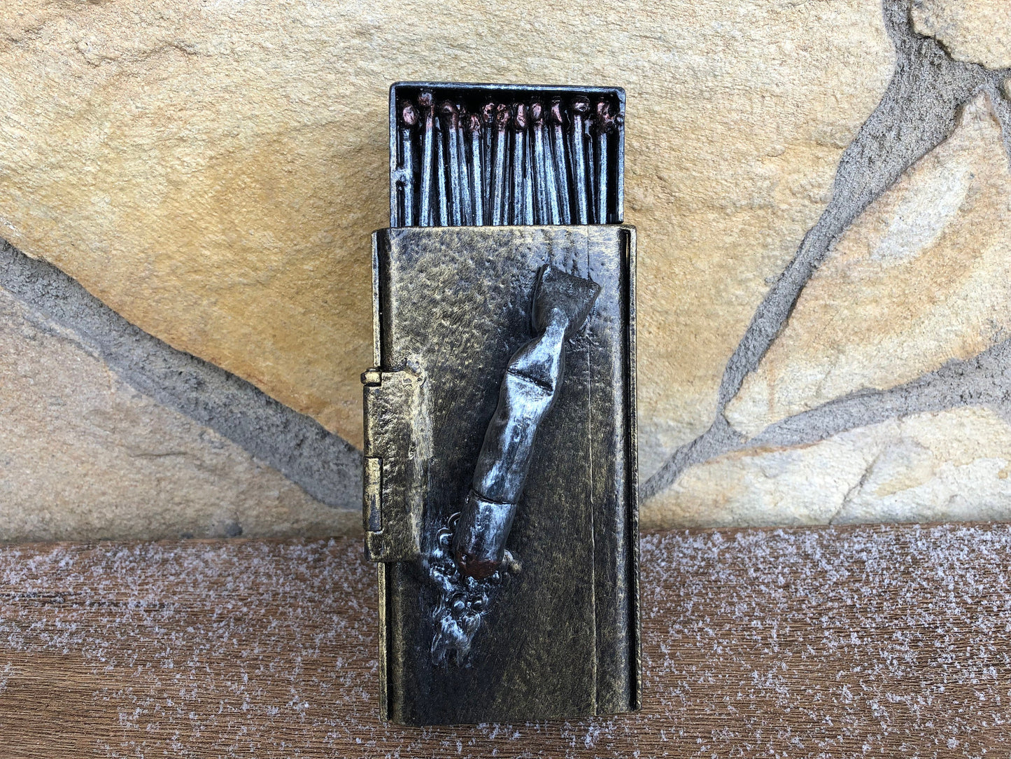 Ashtray forged metal, cigar ashtray, ash tray, cigar ash tray, cigarette holder case,smoker accessories, tobacco,gift for smoker, cigar case