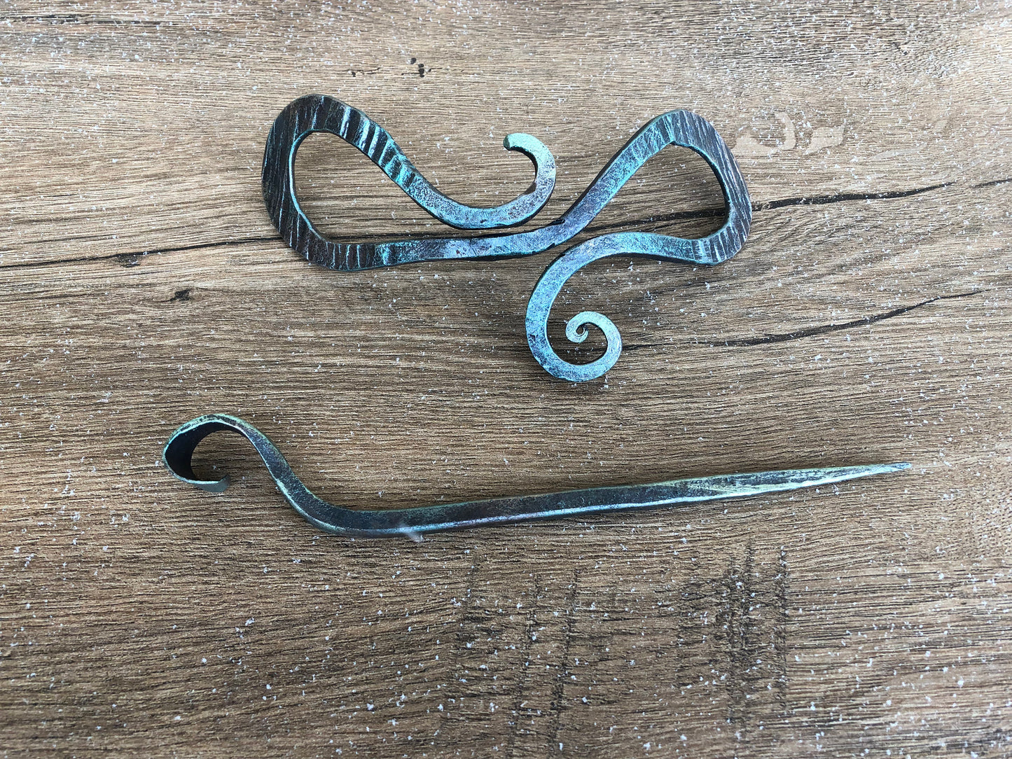 Hair pin, iron anniversary, hair clip, hair slide, hair barrette, bun holder, hair jewelry, bridal hair pin, hair stick, iron gift for her