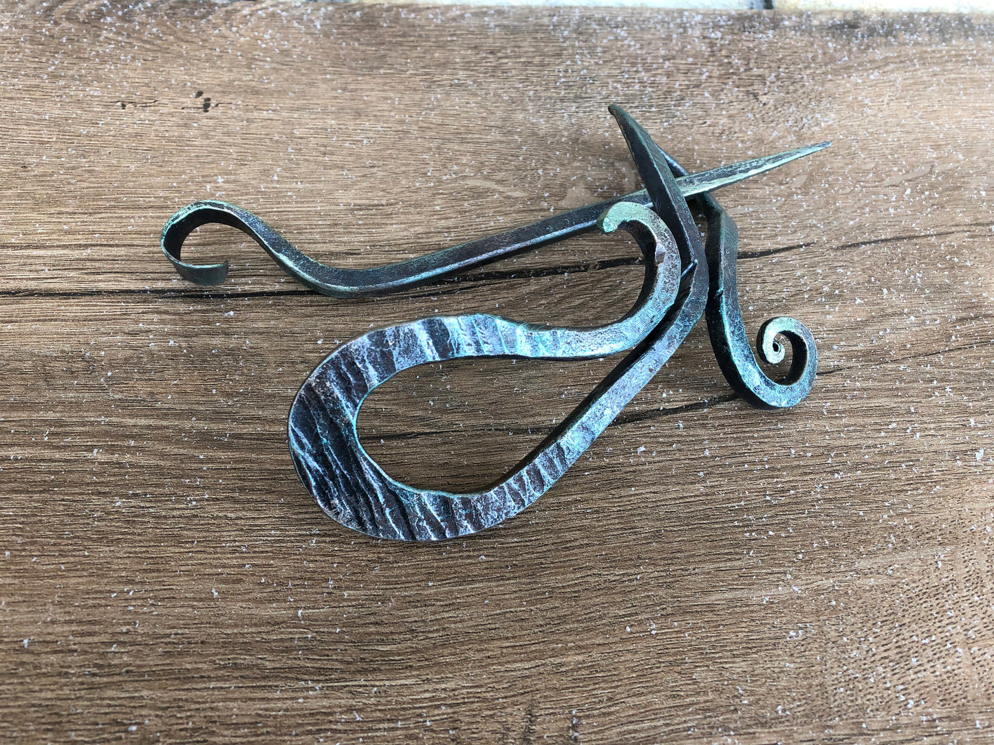 Hair pin, iron anniversary, hair clip, hair slide, hair barrette, bun holder, hair jewelry, bridal hair pin, hair stick, iron gift for her