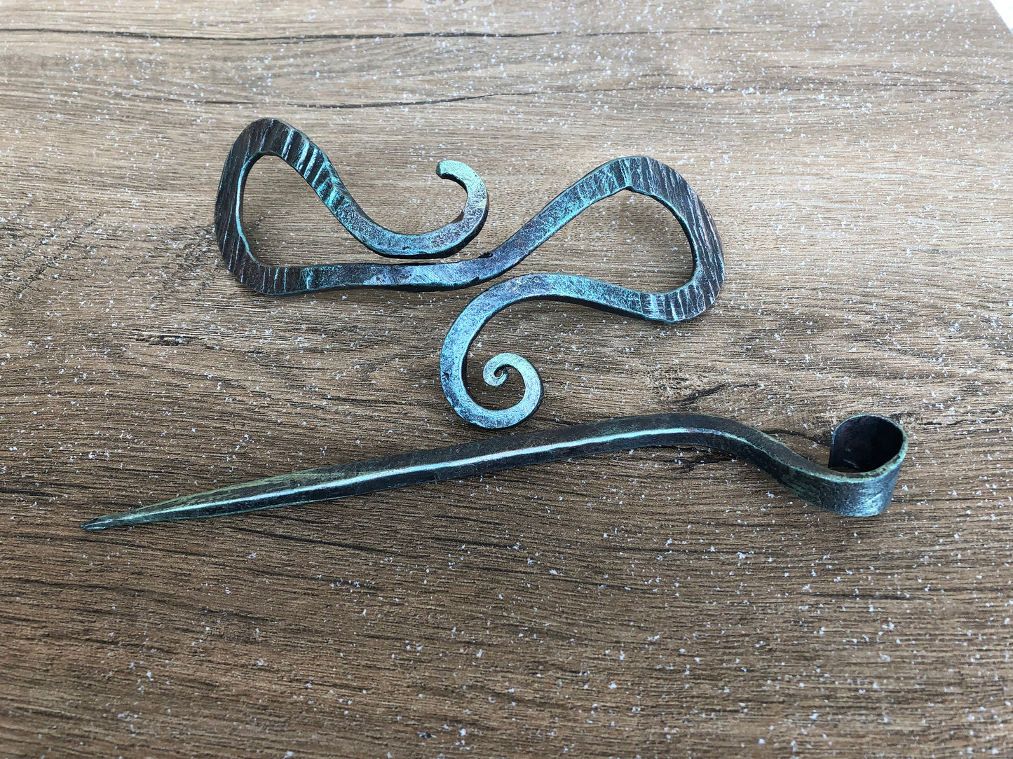 Hair pin, iron anniversary, hair clip, hair slide, hair barrette, bun holder, hair jewelry, bridal hair pin, hair stick, iron gift for her