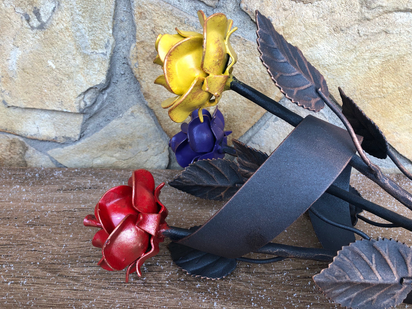 Metal bouquet, rose bouquet, iron gift for wife spouse woman, wedding bouquet, 6th anniversary gift,bridal bouquet,wedding flowers,iron rose