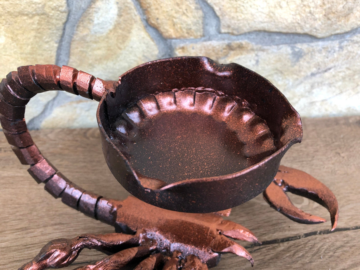 Ashtray, scorpion art, Zodiac figurine, scorpion armor, scorpion charm, scorpion claw, cigar ashtray, cigarette gift, mens gifts, scorpion