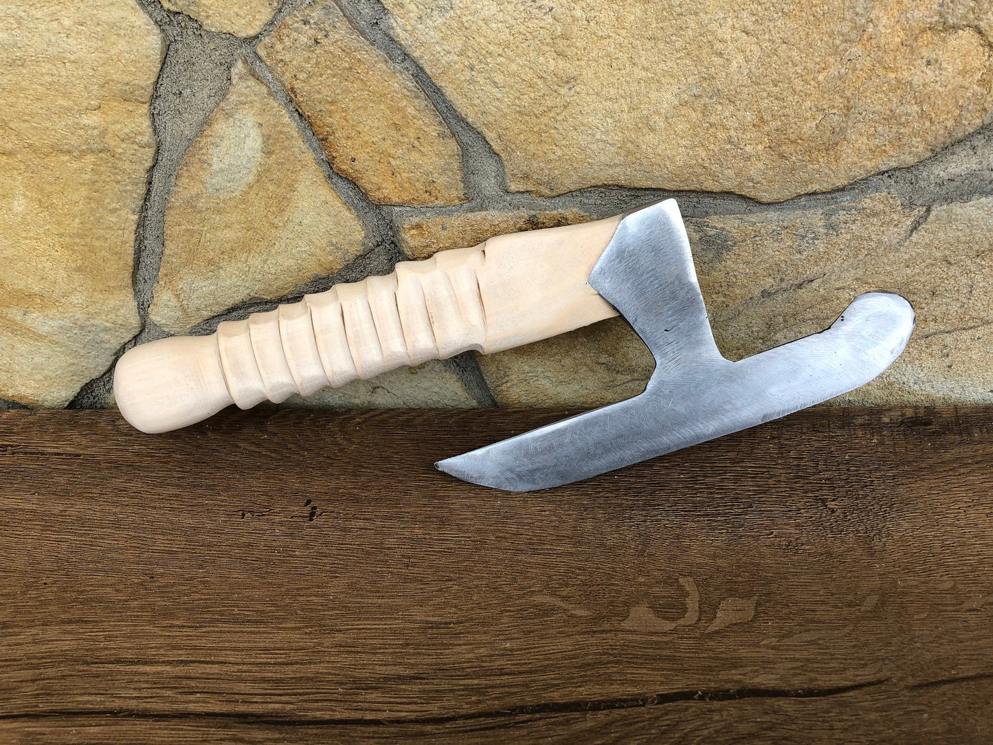 Kitchen hatchet, kitchen axe, viking axe, medieval axe, wood carving, exclusive gift, kitchen utensils, meat axe, tomahawk, Damascus steel
