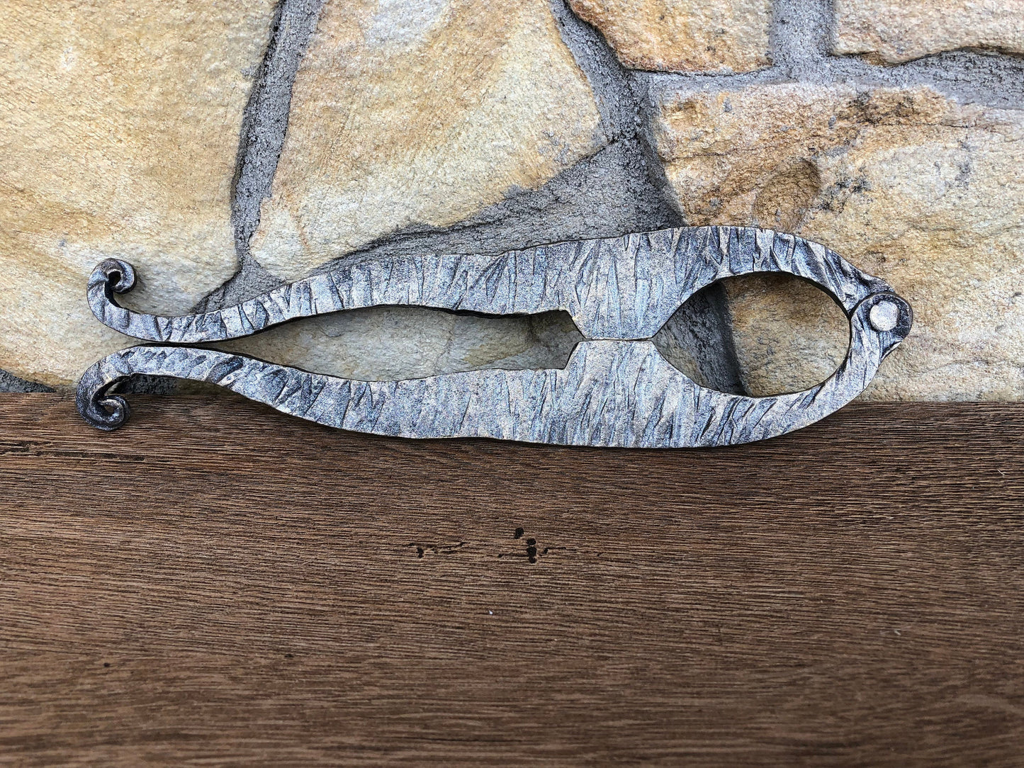 Hand forged nut cracker, iron gift for him, nutcracker, iron gifts, nut tongs, nuts, walnut cracker, serving utensils, mens iron gifts