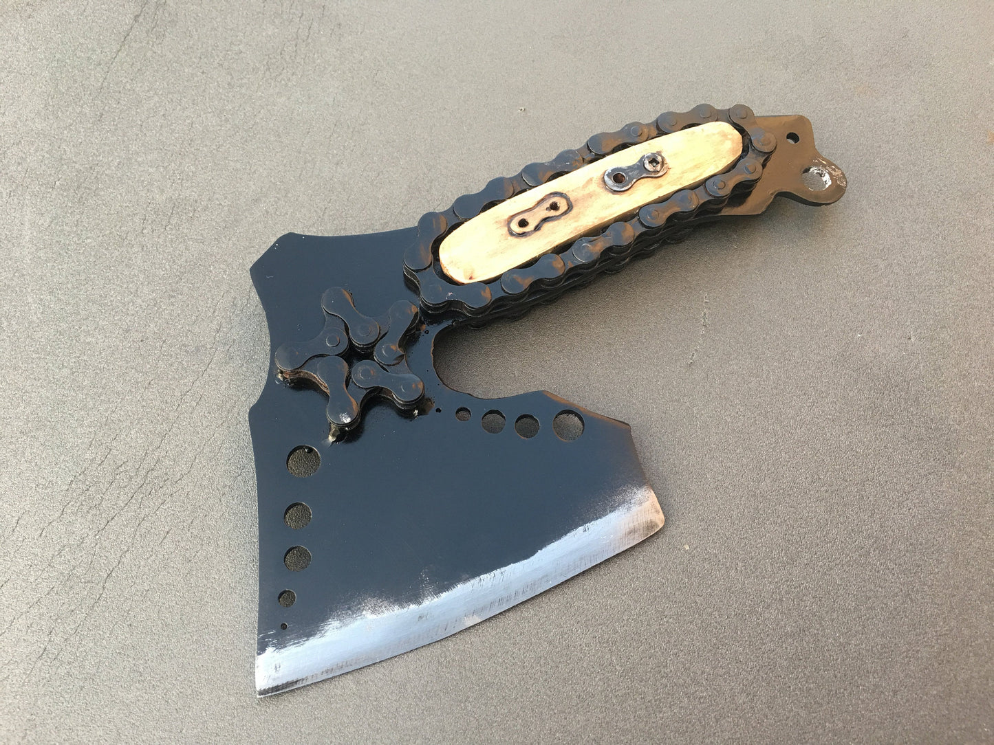 Steampunk axe, viking hatchet, viking axe, axe, chain, chain decor, mens gifts, medieval axe, iron gift for him, viking gifts, iron gifts