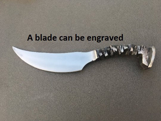 Knife and name, viking knife, railroad spike knife, knives, knife and axe, mens gifts, dads gift,his birthday gift,iron gifts,axe,knife tool