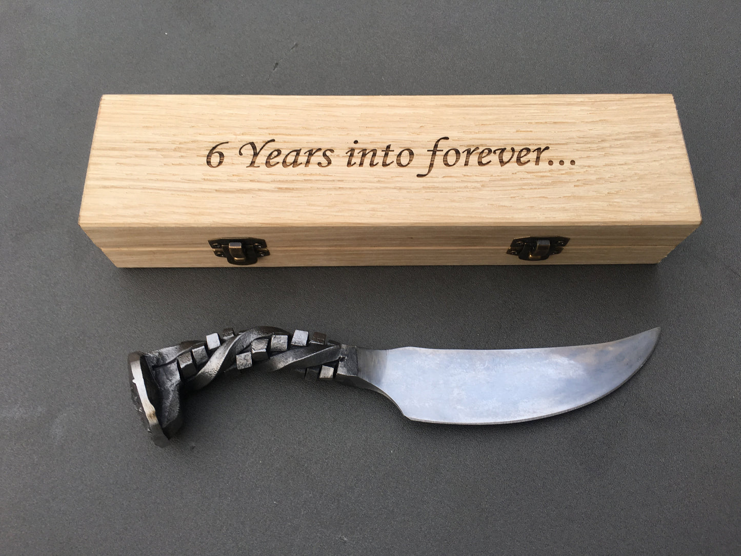 6 year anniversary, railroad spike knife, 6th anniversary, 6th anniversary gift for him, iron gift for him, iron anniversary gift for him