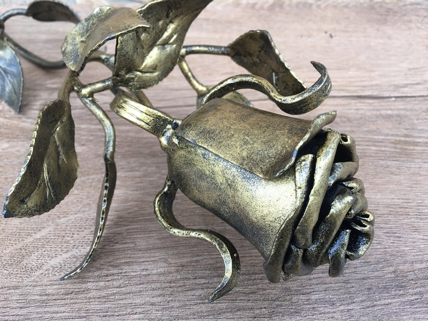6 year anniversary, 6 year gift, iron rose, metal rose, iron anniversary gift, floral gift, metal sculpture, hammered rose,iron gift for her