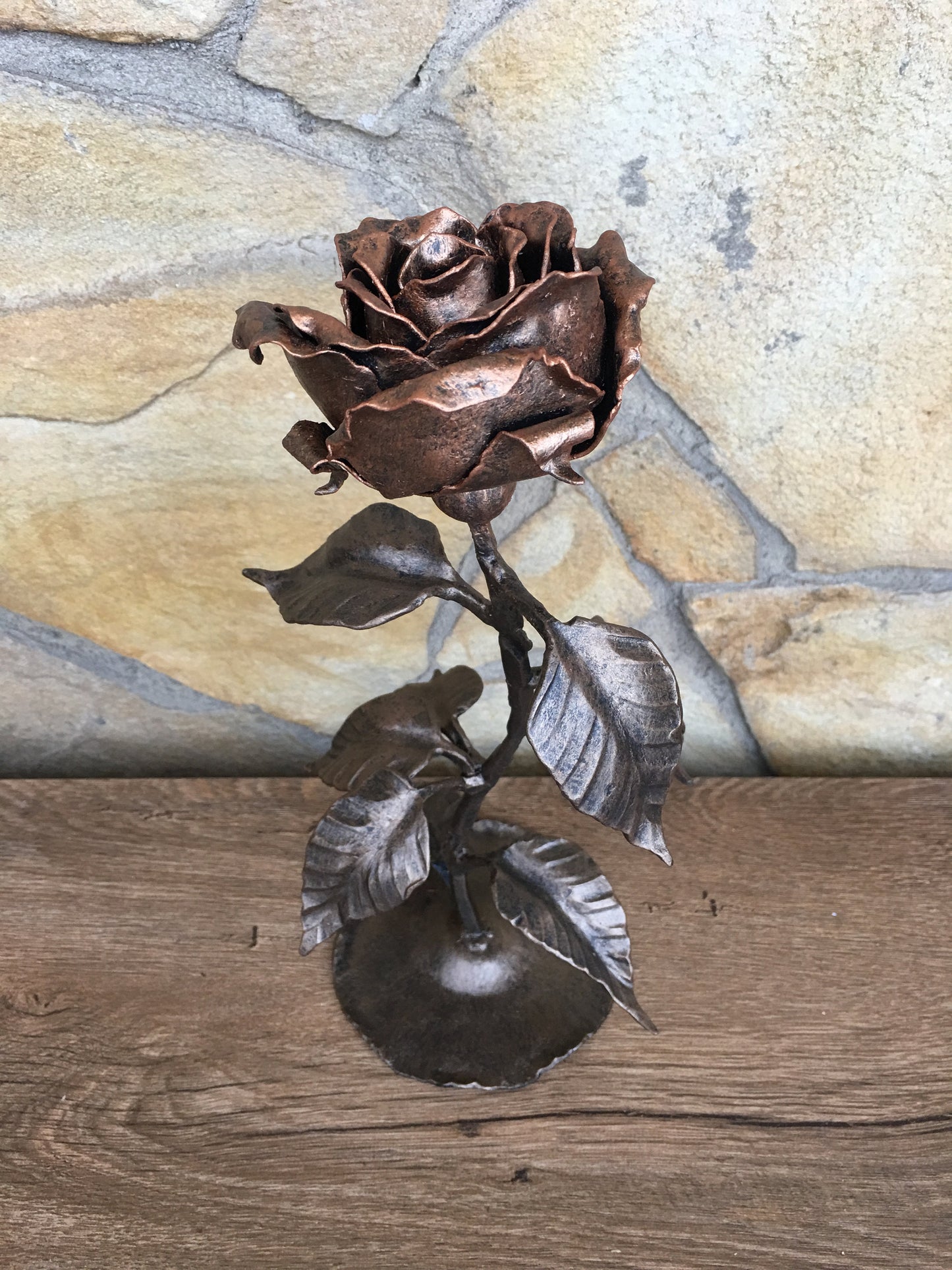 Hand forged rose, engagements gift for couple, engagement gift idea, engagement gift, wedding anniversary, wedding gift, metal gift for her
