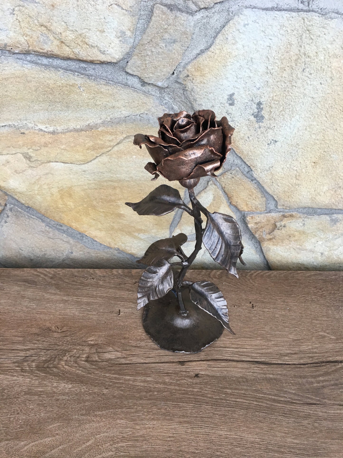 Hand forged rose, engagements gift for couple, engagement gift idea, engagement gift, wedding anniversary, wedding gift, metal gift for her