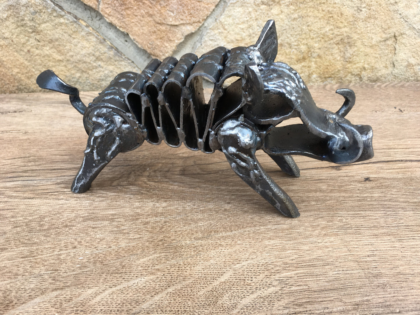 Hand forged boar, boar, wild boar, aper, boar gift, boar skull, boar figurine, boar head, boar art, boar charm, boar statue, iron gifts