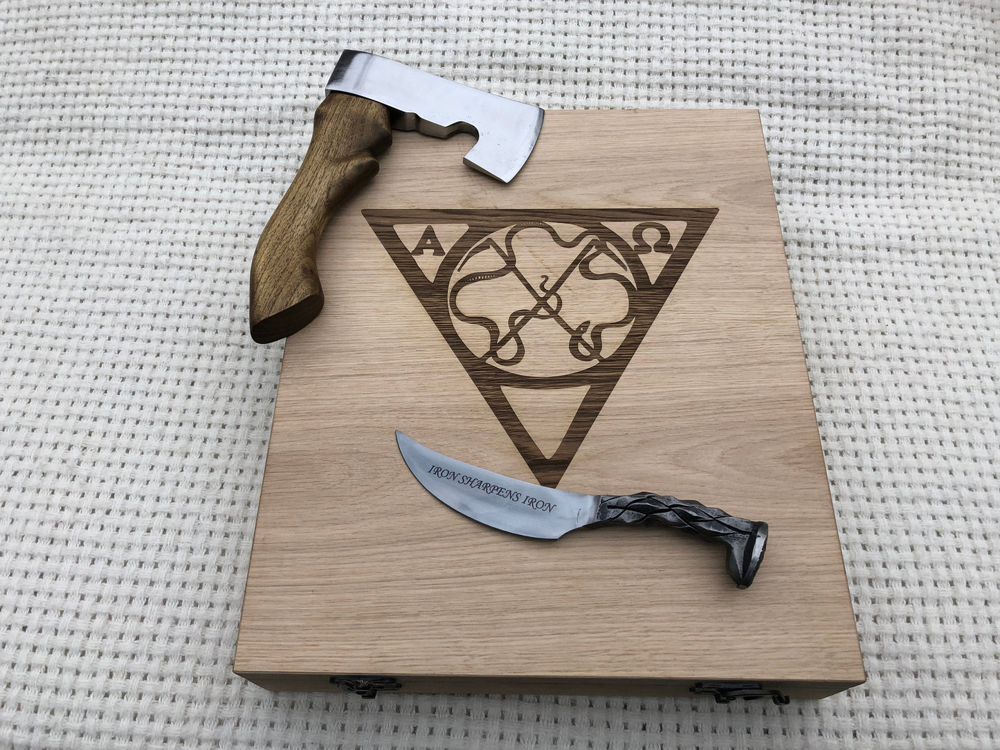Mens gift ideas, railroad spike knife, axe, mens gifts, manly gifts for him, viking axe, medieval gift, mens gift knife, mens gift fitness