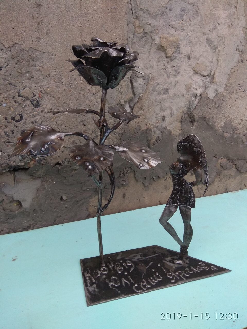 Iron rose, steel rose, metal rose, rose, iron gift, iron anniversary gift, metal sculpture, calla, daisy,rose for her,her birthday gift,lily
