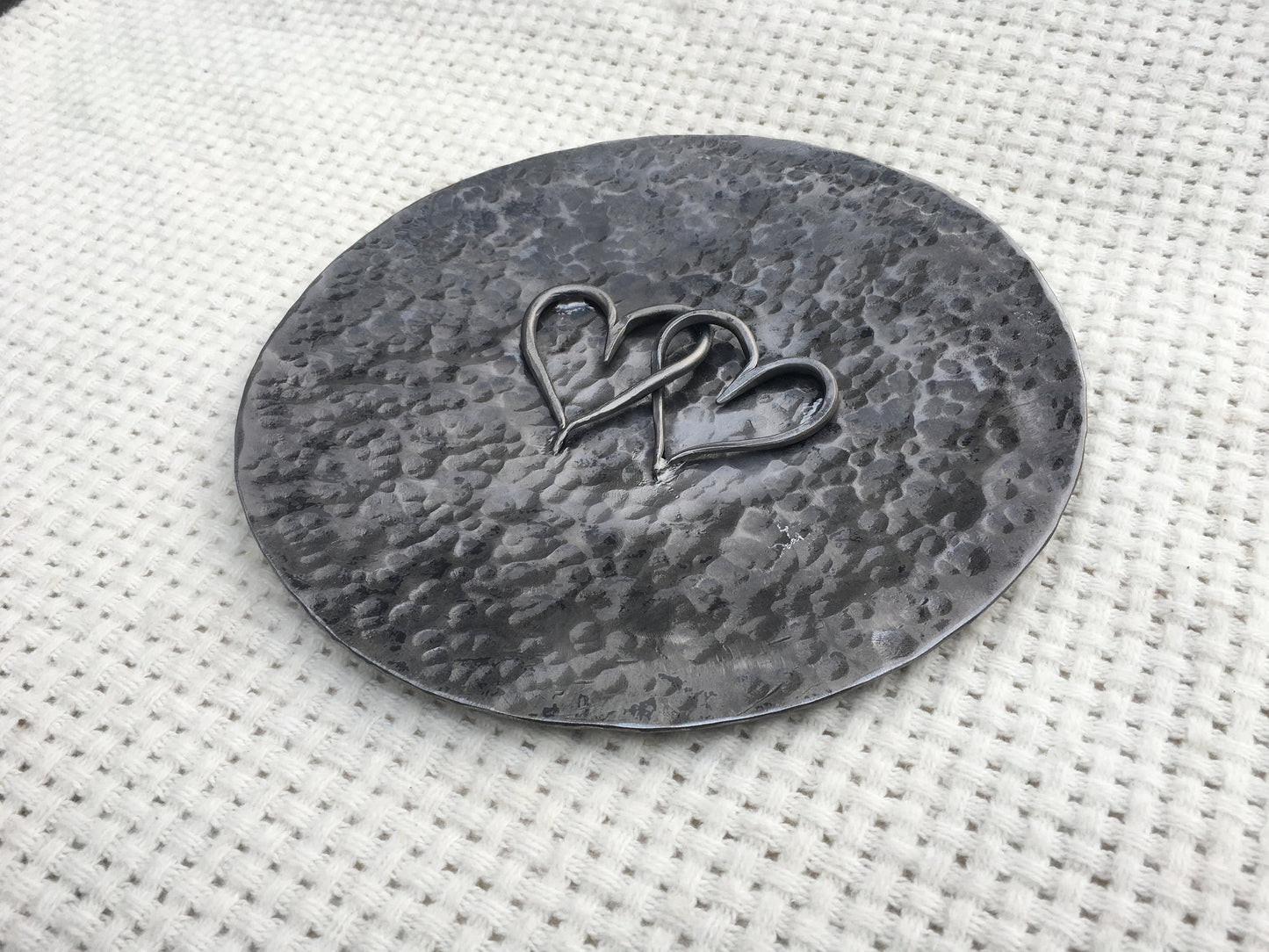 Iron bowl, iron horse shoe, 6th anniversary gift, iron anniversary, 6 year anniversary, iron hearts, iron gift, personalized bowl,steel bowl