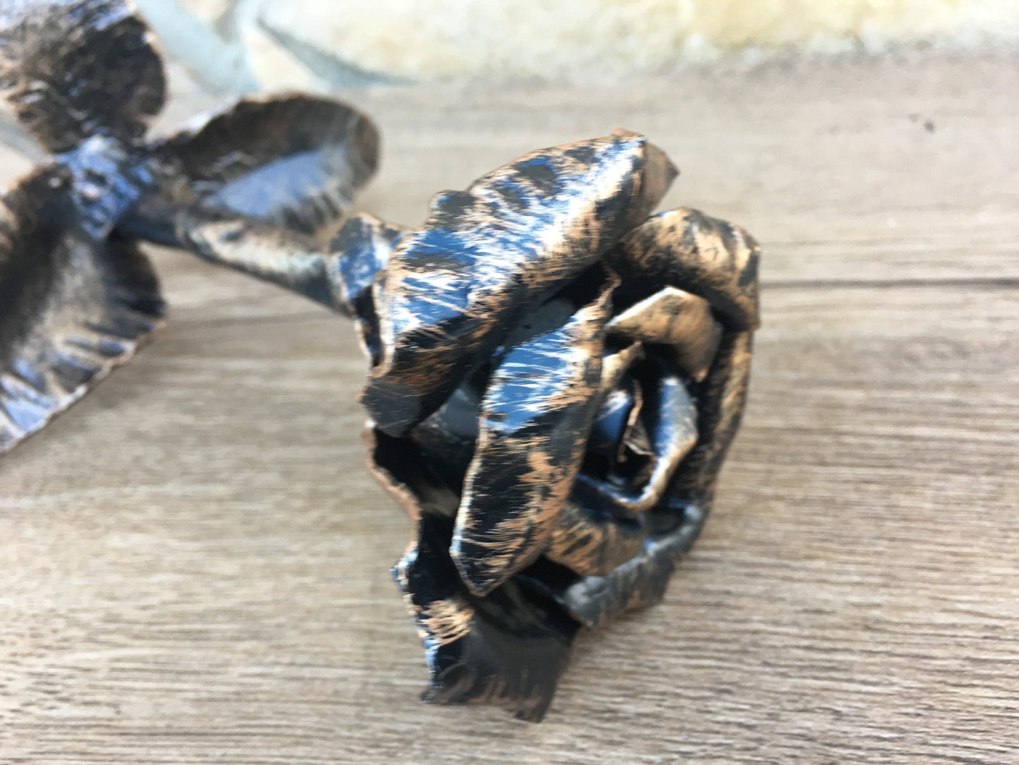 6th anniversary gift, 6 year anniversary, iron anniversary, metal rose, metal sculpture, iron rose, wrought iron rose,forged rose, steampunk