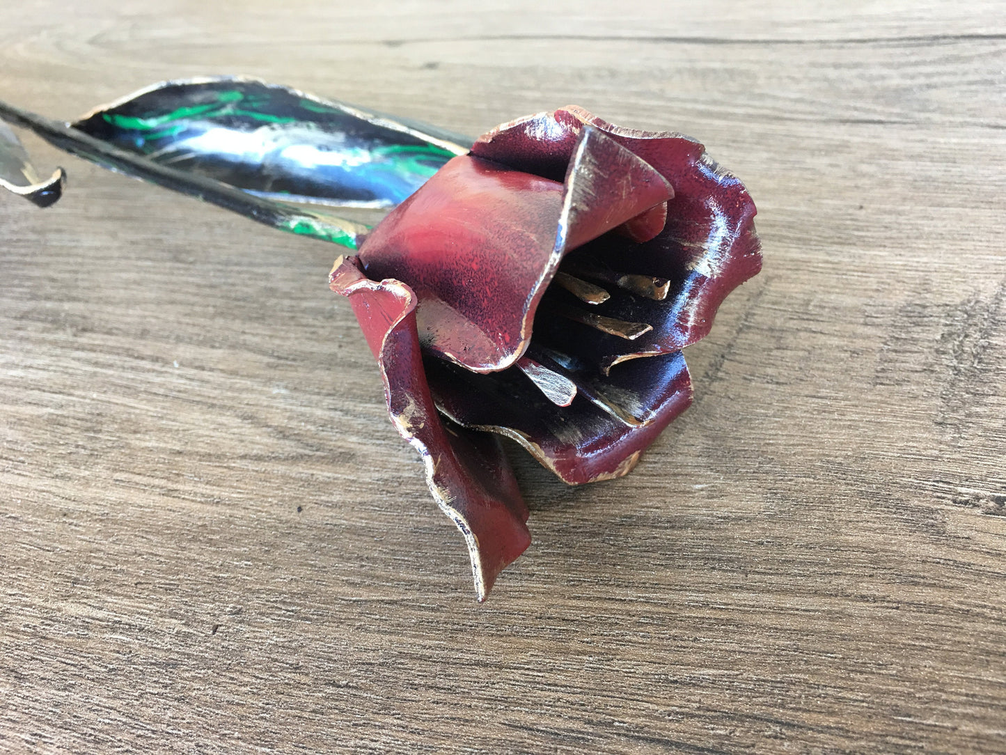 Iron tulip, iron gift for her, iron anniversary gift, iron gifts, Mother's day gift, iron flower, hand forged flower, hand forged tulip