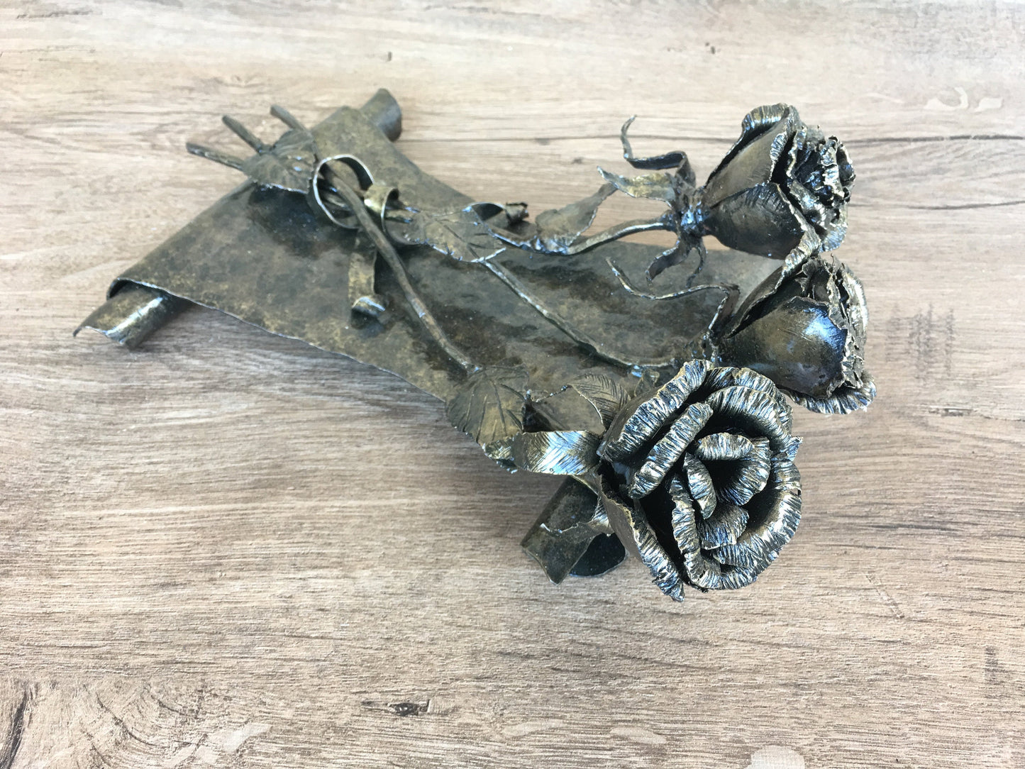 6th anniversary gift for her, iron anniversary gift for her, metal iron bouquet, iron rose, forged rose, iron gift, metal rose, iron gifts