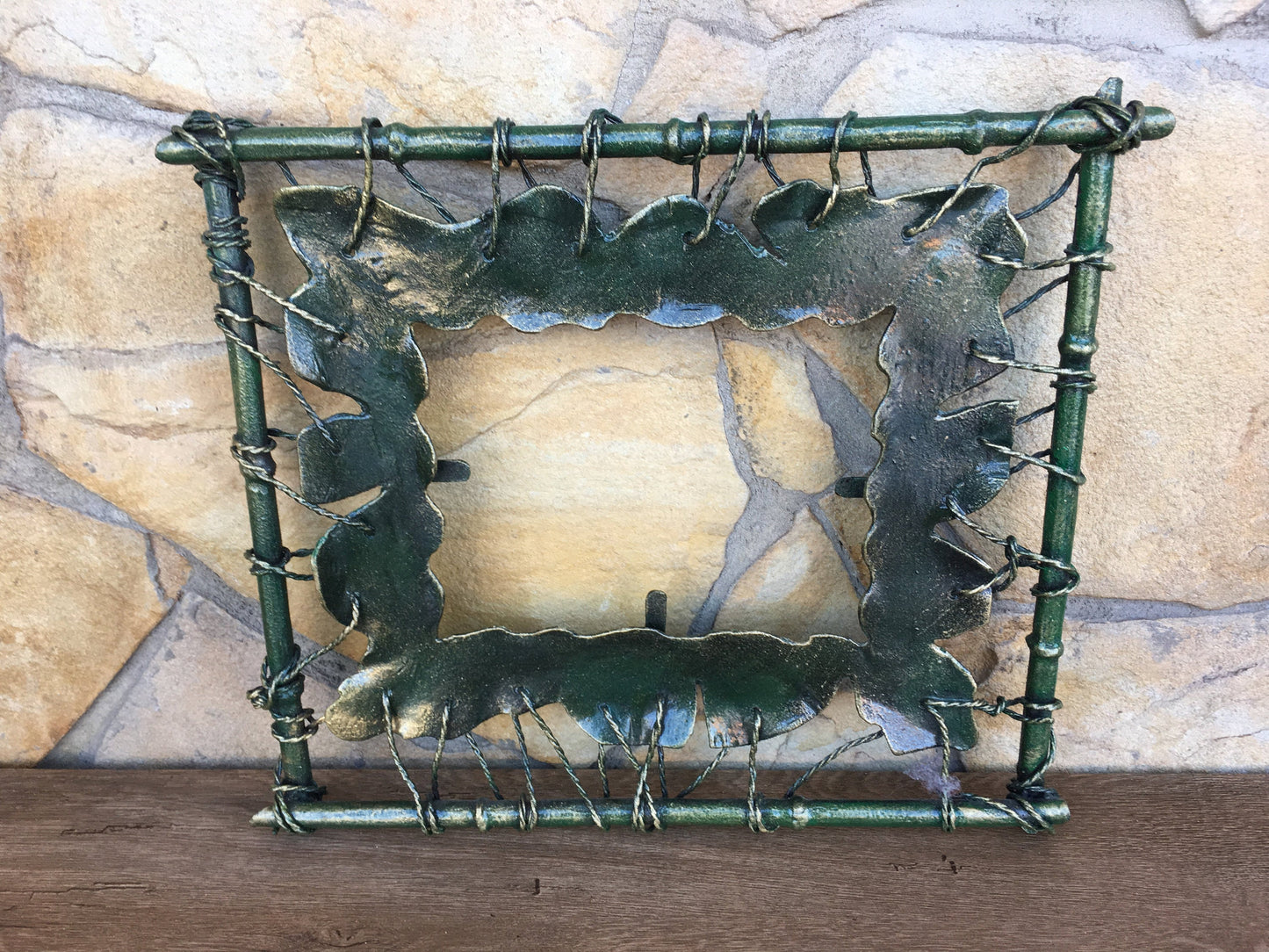 Photo frame, forged photo frame, wrought iron photo frame, photo display, wedding photo frame, custom photo frame, customized photo frame
