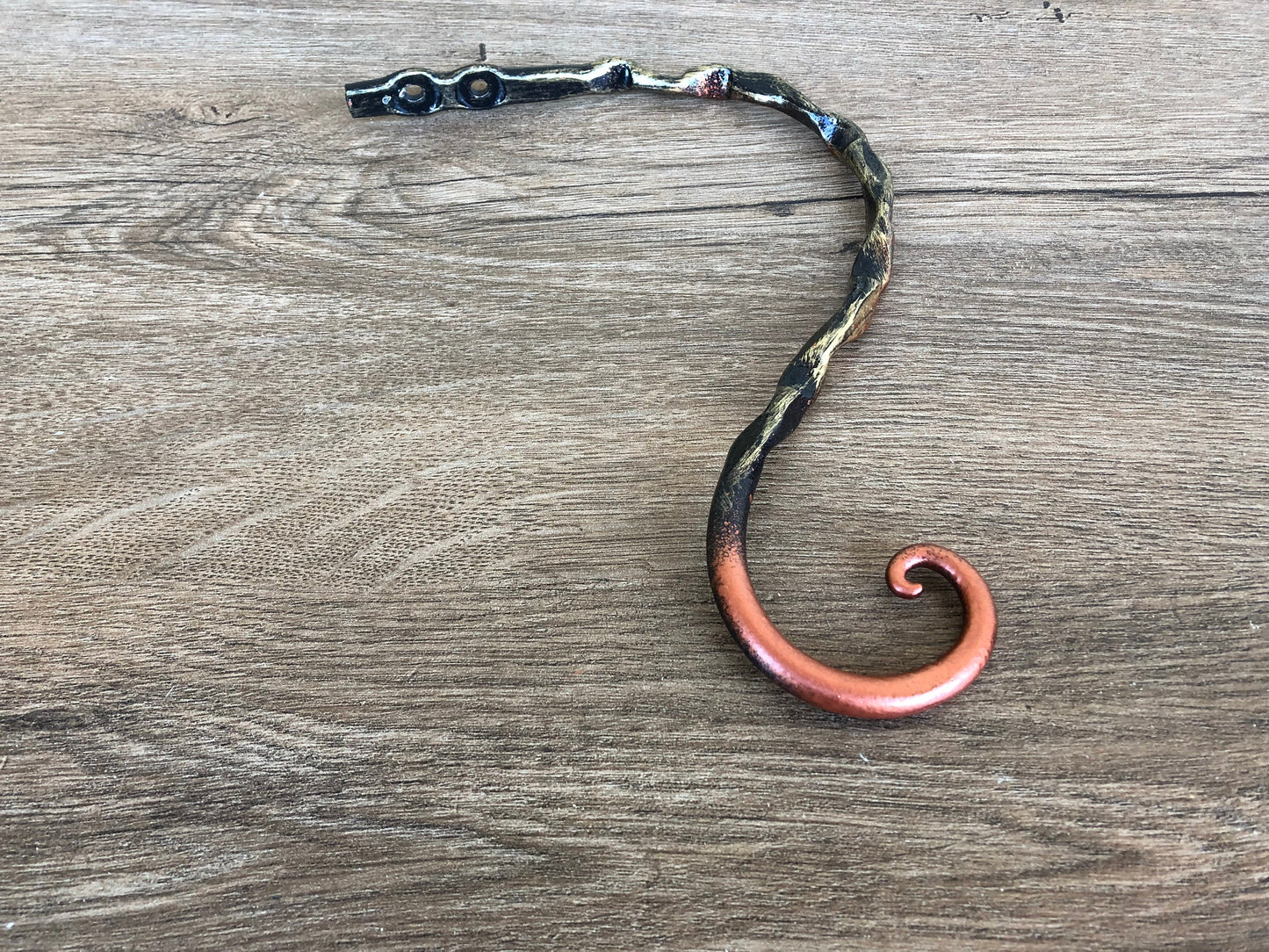 Plant holder, iron plant hook, iron anniversary gift, plant hanger, hanging plant, hanging planter, pot hook, flowerpot hanger, iron gifts