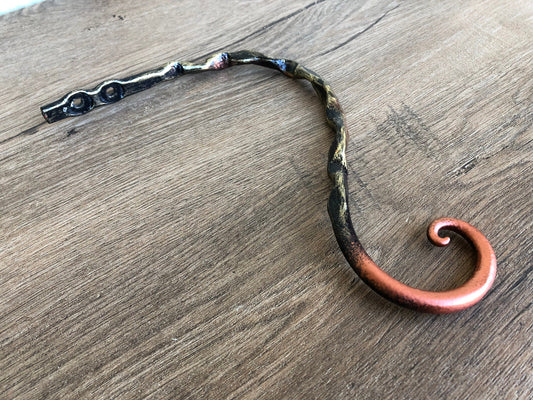 Plant holder, iron plant hook, iron anniversary gift, plant hanger, hanging plant, hanging planter, pot hook, flowerpot hanger, iron gifts