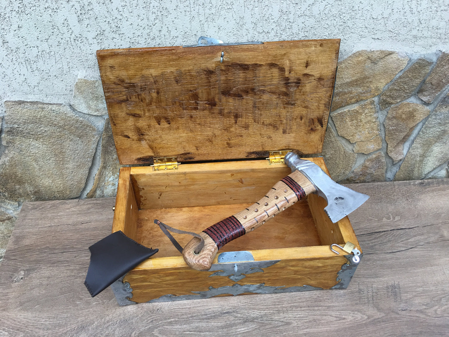 Viking axe, hatchet, tomahawk, axe, mens gift, viking, iron anniversary, bearded axe, metal art, wooden art, gift for men,mens birthday gift