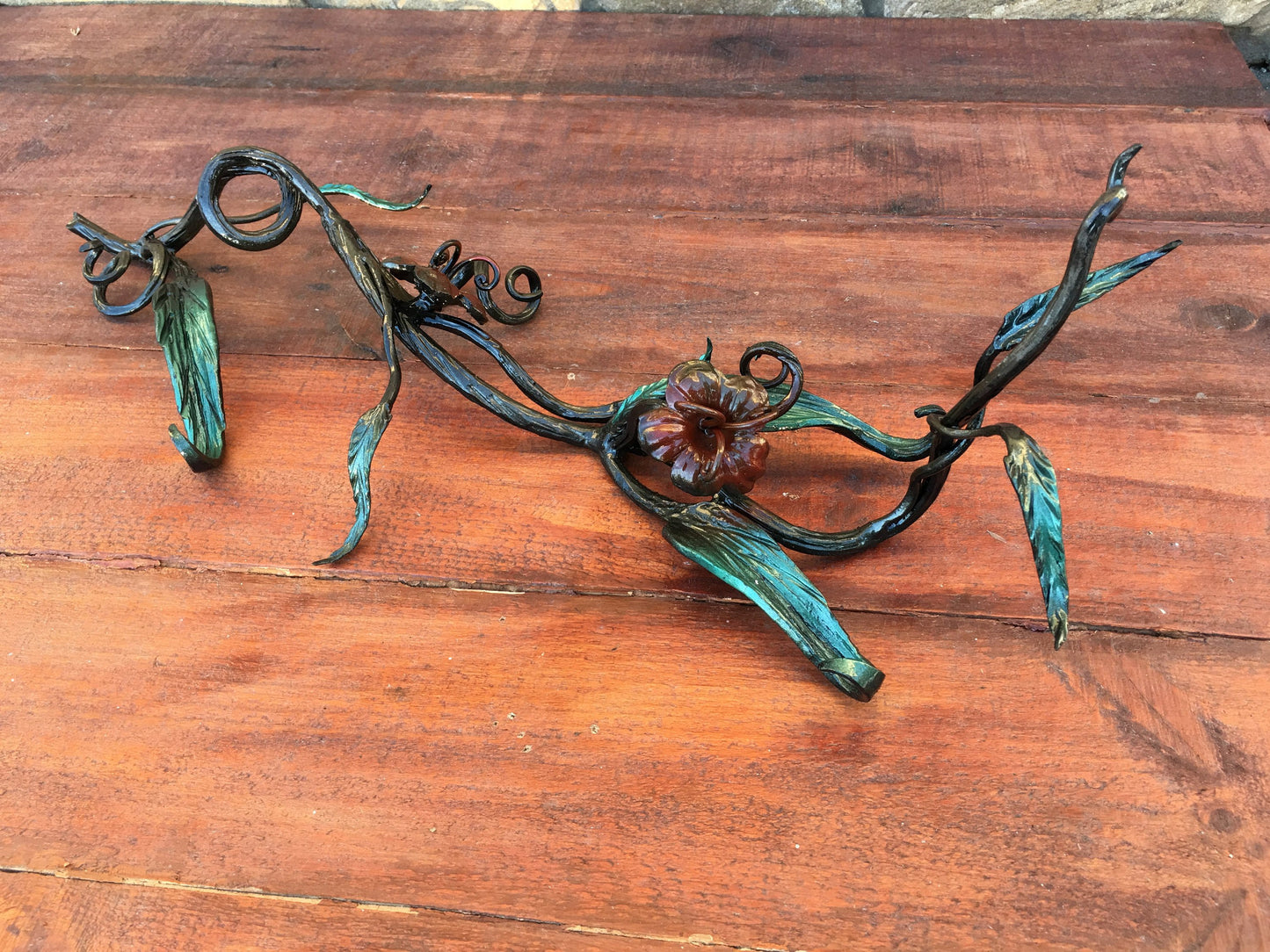 Metal flower, iron flower, hand forged flower, flower decor, floral decor, florist gifts, floral charm, flower lover gift, flower lover,rose